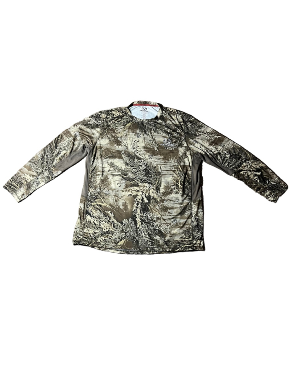 Men's Realtree Long Sleeve Tee XXL Brown Beige Camo Scent Control